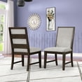 thumbnail image 1 of Solid Wood Chairs, Gray Tone - Stylish Option for Dining, 1 of 6