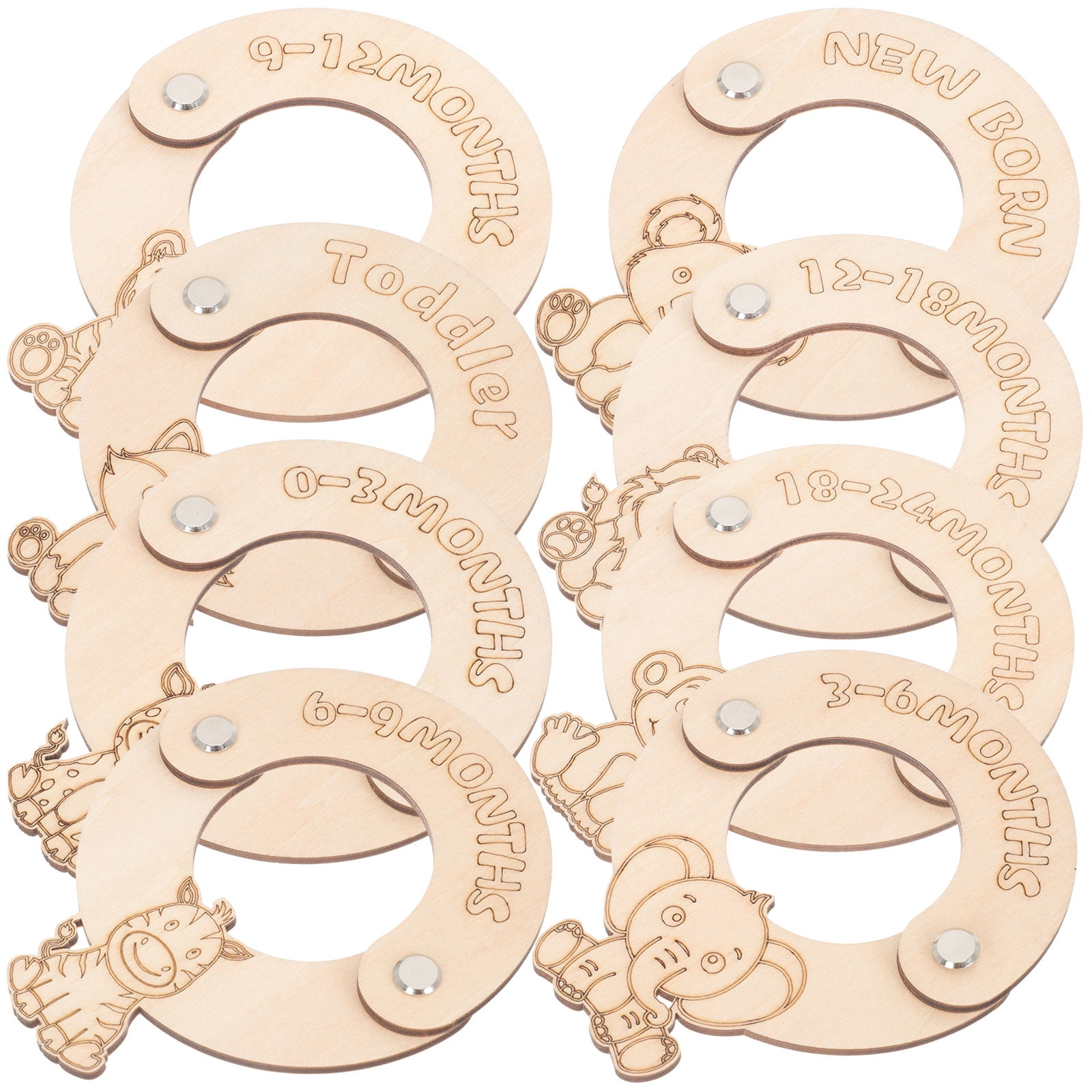 Solid Wood Coat Hanger Wooden Hangers Baby Clothes Separators