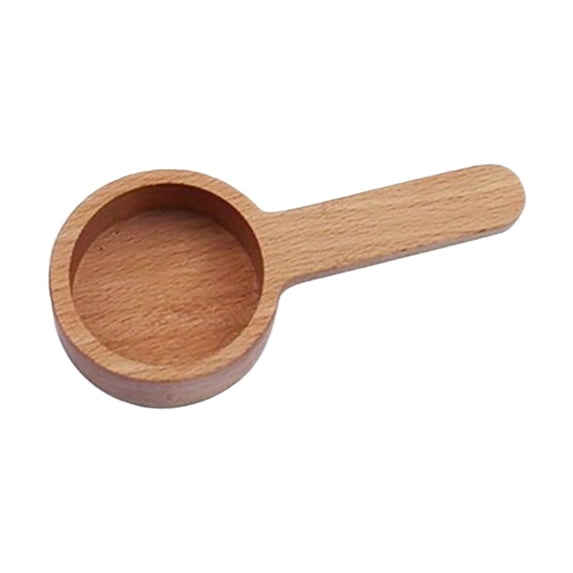 Solid Wood Coffee Measuring Spoon, 4.5inch Walnut Gram Powder Spoon, Reusable Scoop for Coffee Beans Tea Leaves, Accurate Measuring Spoon for Espresso Home Kitchen & Baking