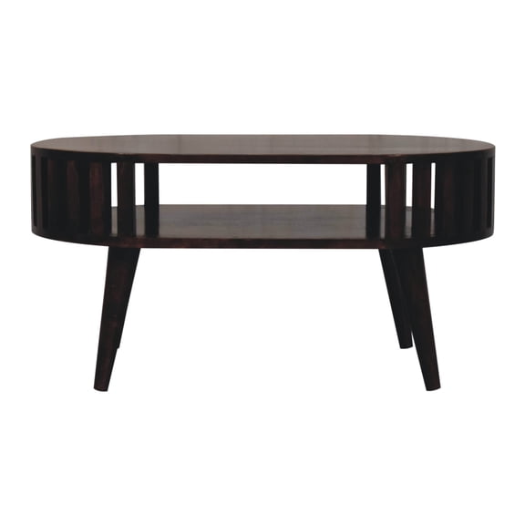 Solid Wood Coffee Table, Walnut, Transforms Living Room Into An Elegant Area Walnut Construction, Beauty