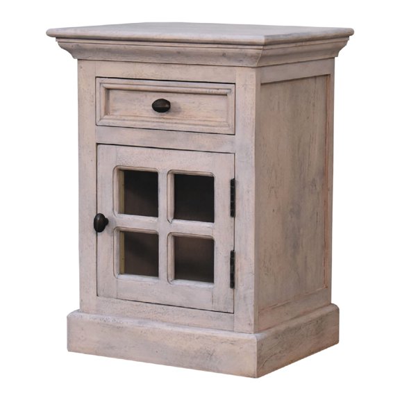 Solid Wood Composition - Contemporary Bedside Option - Bedroom Setup - Improves Decor Quality