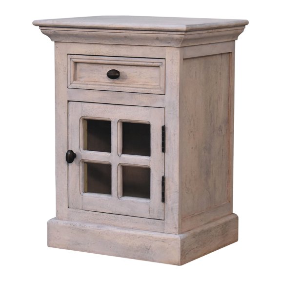 Solid Wood Composition - Contemporary Bedside Option - Bedroom Setup - Improves Decor Quality