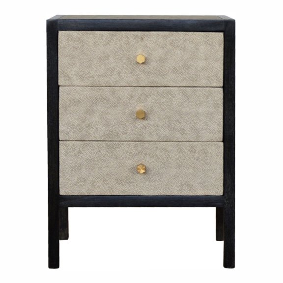 Solid Wood Composition - Faux Leather Interior - Bedside Use Case - Improve Bedroom Decor