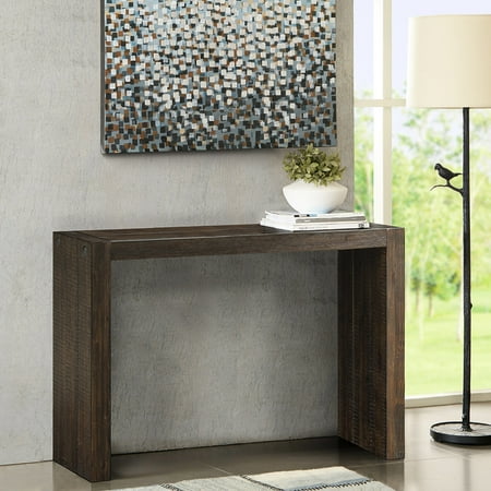 Solid Wood Console with Distressed Details / Fit for Living and Kitchen Areas