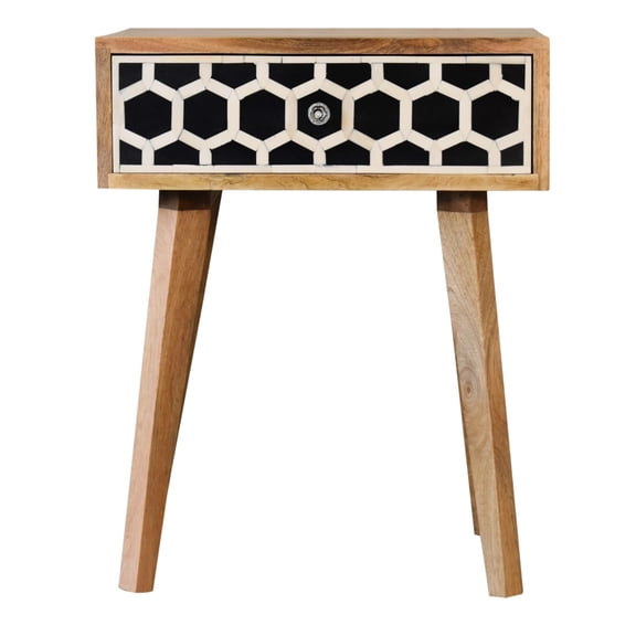 Solid Wood Constitution - Tapered Shape Design - Bedside Area - Elevate Home Ambiance