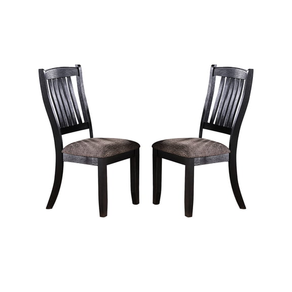 Solid Wood Construction - Slat Back Design - Thanksgiving Dinner in Dining Room - Comfy Seating for Big Groups