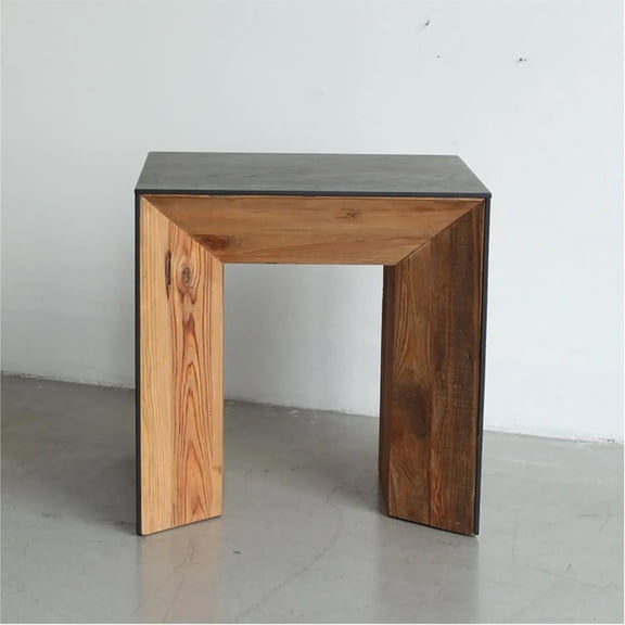 Solid Wood Corner Table Old Pine Wood Oak Veneer Retro Made Living Room Sofa Side Table Coffee Table