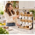 Solid Tech Countertop Solid Wood Cup Rack That Lets Mugs Drain and Air Dry Upside down ...