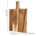 thumbnail image 1 of Solid Wood Cutting Board with Handle | Durable Kitchen Chopping Board for Meat, Vegetables & Cheese | Dishwasher Safe & Easy to Clean | Perfect Gift for Home Chefs, 1 of 5