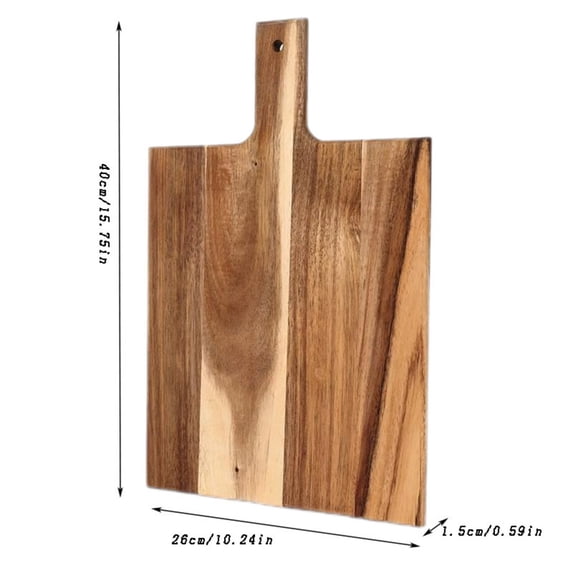 Solid Wood Cutting Board Kitchen Handle Durable Versatile Easy to Clean Safe Food-Safe Ideal for Home Chefs Perfect Gift for Cooking Enthusiasts