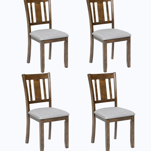 Solid Wood Dining Chair Set for 4 | Used in Kitchen, Living Room for Meals & Conversations | High - Grade Wood and Pilling - resistant Linen | Offer Comfortable Sitting with Ergonomic Shape