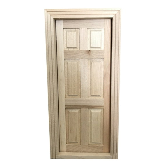 DIY Solid Wood Door Mini Furniture for Decoration Use Beige Color Creative Design