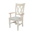 thumbnail image 1 of International Concepts Solid Wood Double X-Back Chair with Arms Ready to Finish, 1 of 13