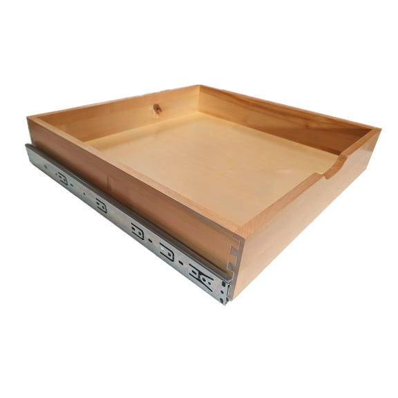 Solid Wood Drawer for Cabinets - 24" Wide, 22" Depth, 4" Height, High-Quality Craftsmanship