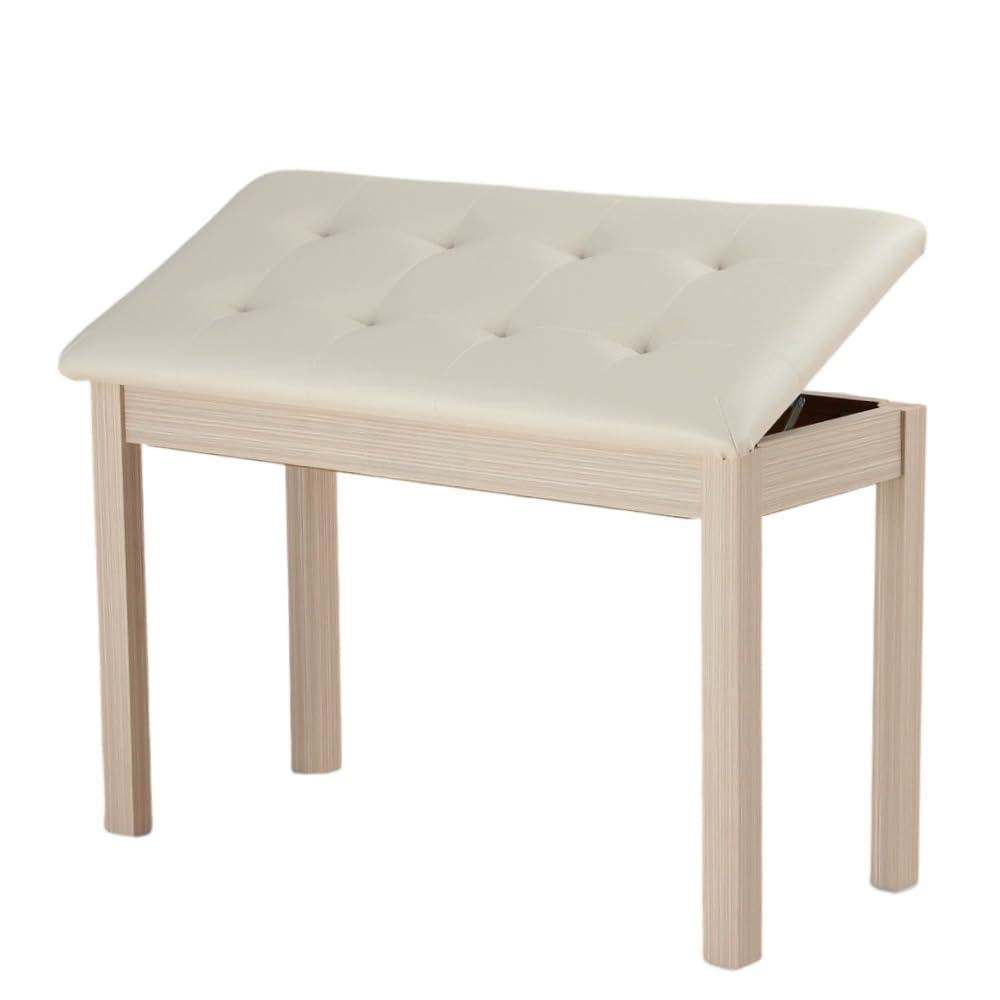 Solid Wood Duet Piano Bench With Storage  Stool And Padded Cushion Keyboard Bookcase Chair Seat High-density Sponges.