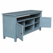 Sliding Door Media Cabinet, White - Walmart.com