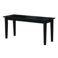thumbnail image 1 of Solid Wood Entryway Accent Bench in Black Finish, 1 of 3