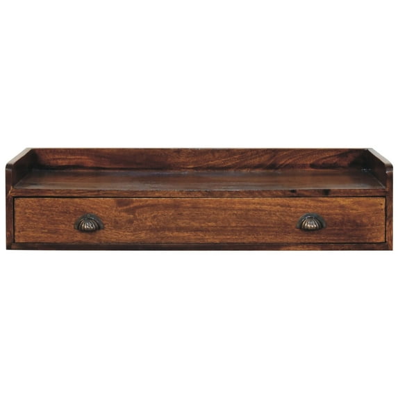 Floating Solid Wood Bedside | One Drawer and Open Slot | Handmade for Bedroom Decor | Resolves Bedroom Storage Issues