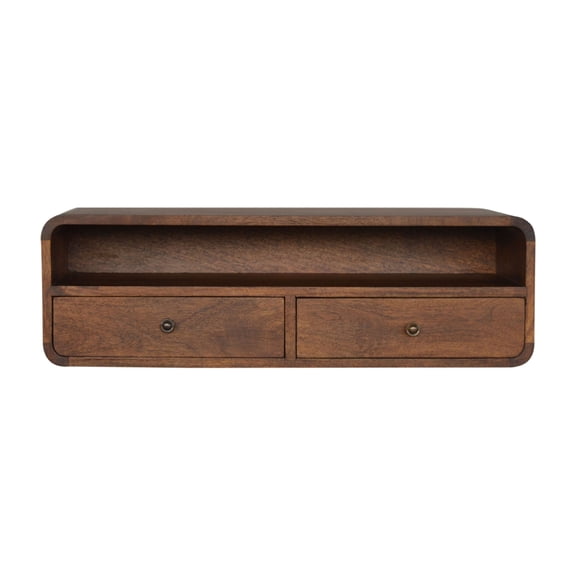 Solid Wood Floating Console / Elevate Home Decor in Any Room