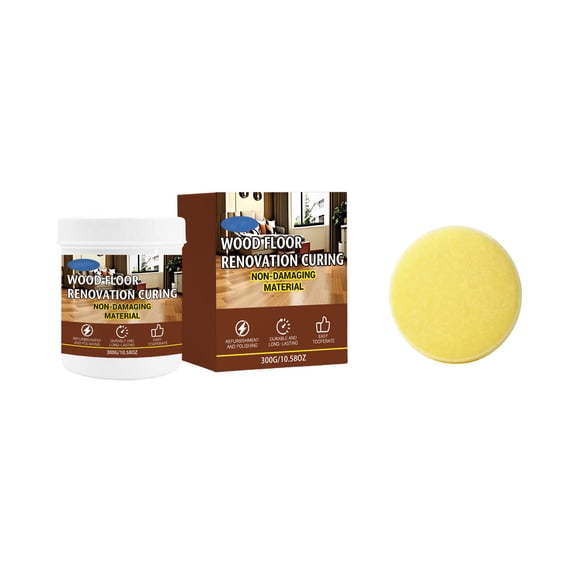 Solid Wood Floor Refinishing Polishing Paste Beeswax Scratch Repair Shine Enhancer Multi-Surface Maintenance