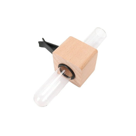 Solid Wood Flower Planter Creative Flower Vase Decoration Ornament Car Decoration Aromatherapy Empty Bottle Dry Vase Wall Decoration