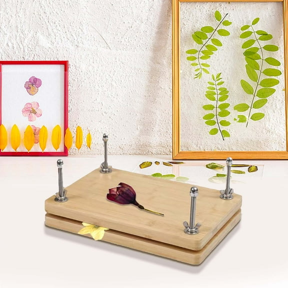 Solid Wood Flower Press for Preserving Flowers and Leaves Handmade Botanical Crafting Kit for Nature Lovers Includes 1 Press
