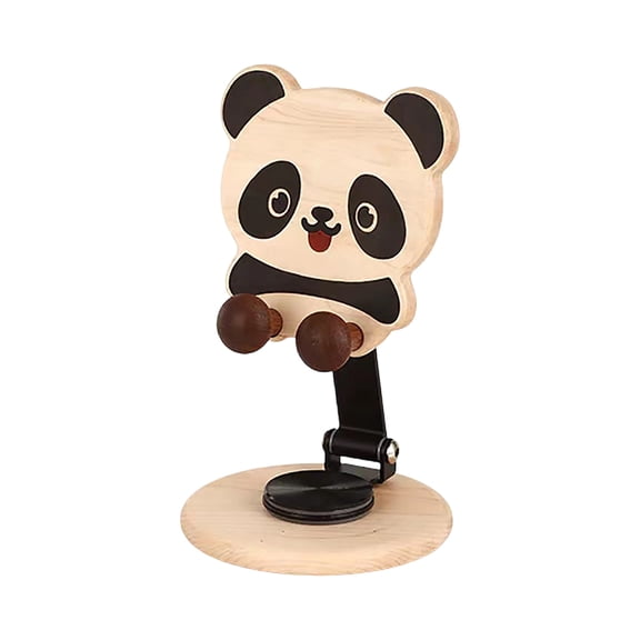 Solid Wood Foldable Rotatable Phone and Tablet Stand Natural Maple Wood 360 Degree Rotation Multi Angle Tilt Portable as Gift for Home Office