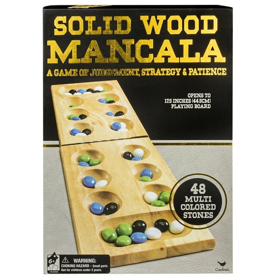 Solid Wood Folding Mancala Strategy Game