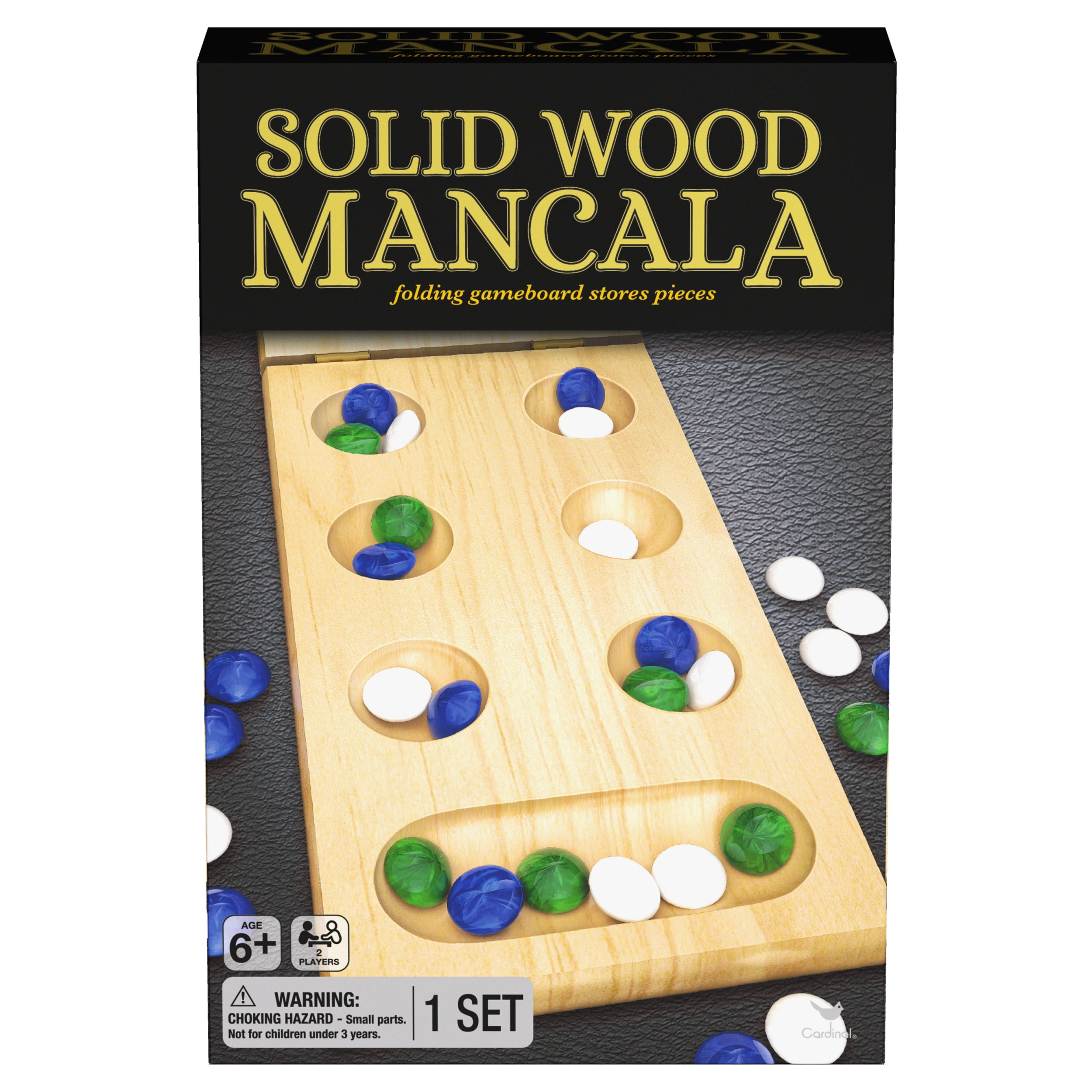 Solid Wood Folding Mancala Strategy Game