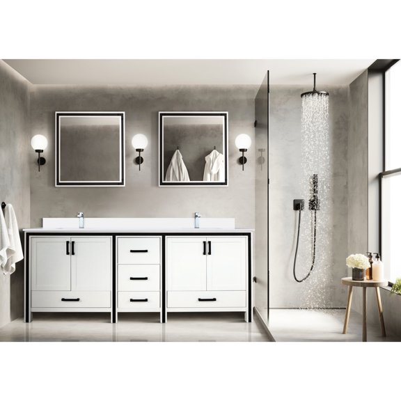 Solid Wood Frame Double Vanity | Soft - Close Function in Bathroom | Ample Storage and Durable Surface