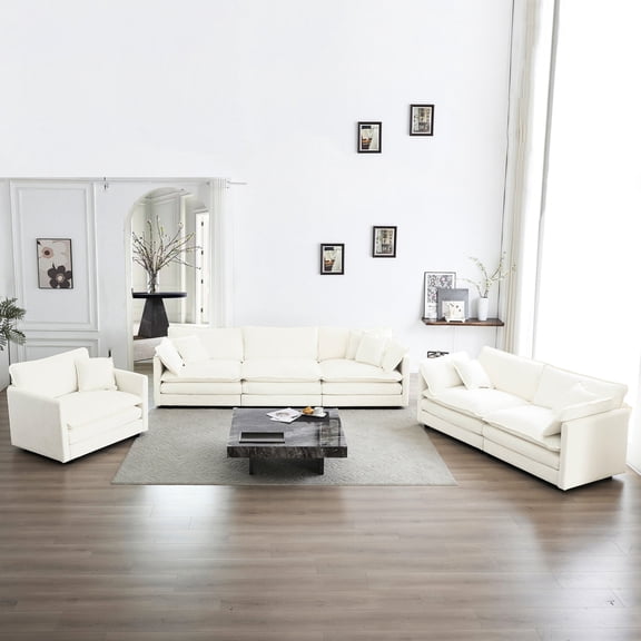 Solid Wood Frame, Easy-to-assemble Sofa / Enhance Home Decoration with Various Combinations