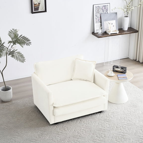 Solid Wood Frame Single Sofa | Combine to Multiple Seaters | Prime Relaxation in Various Spaces