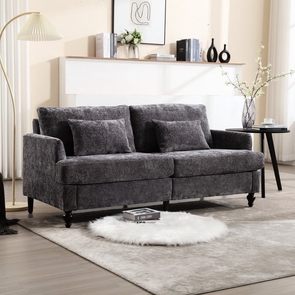 Solid Wood Frame Sofa for Bedroom or Dining Room / Soft and Comfortable