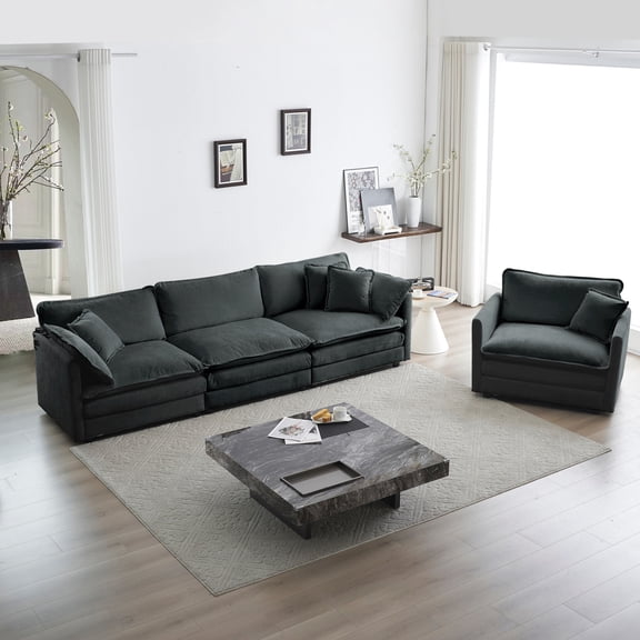 Solid Wood Frame for Durability - A Reliable Sofa Set for Your Home