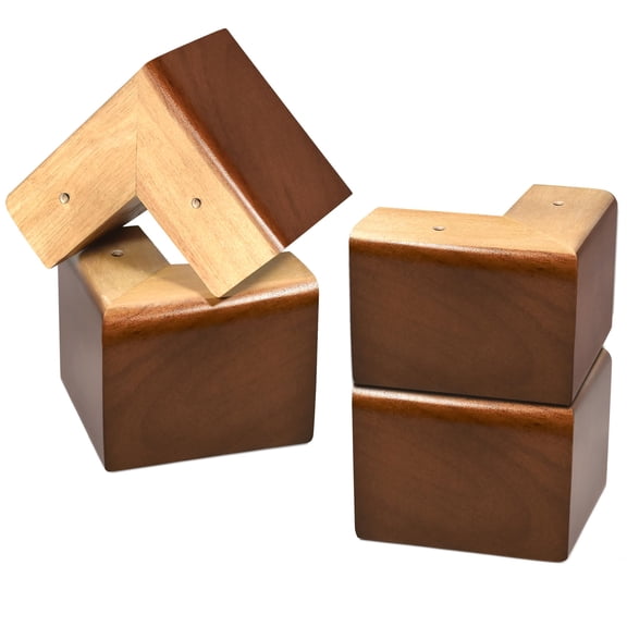 Solid Wood Furniture Risers Brown 4 Inch Bed Sofa Table Lift