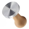 thumbnail image 1 of Solid Wood Handle Coffee Tamper Stainless Press Powder Hammer Squeezer, Thread Base  2#, 1 of 9