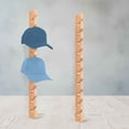 thumbnail image 1 of Solid Wood Hat Rack for Wall (2 Pack) - Baseball Cap Organizer - Premium Beech Hat Holder & Vertical Display - Heavy Duty Hat Hangers for Closet, Door, Room Decor (Natural), 1 of 4