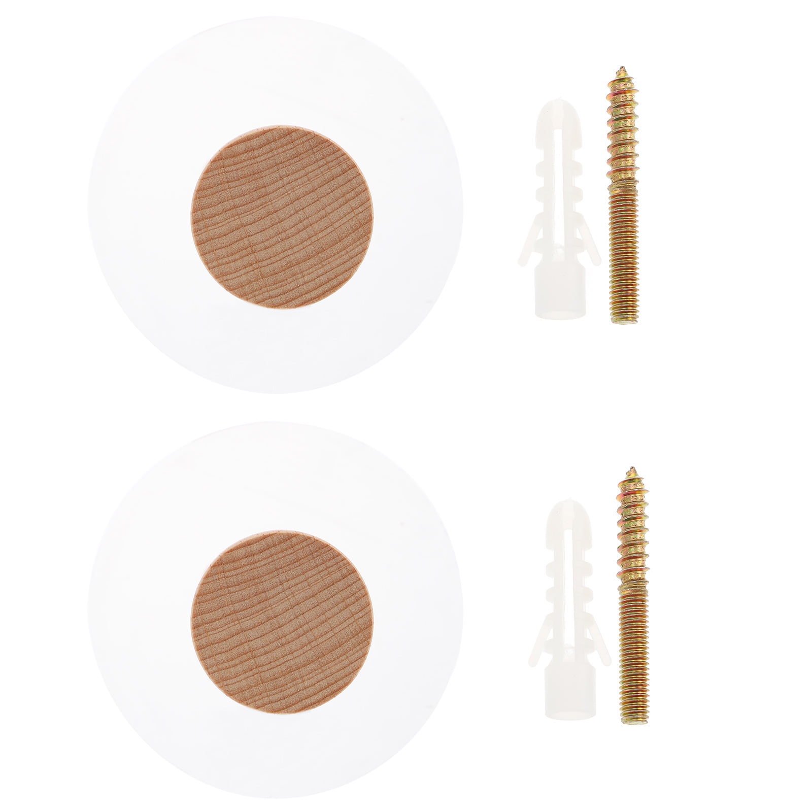 Solid Wood Hook Clothes Hanger Hangers Heavy Duty 2 Sets Storage