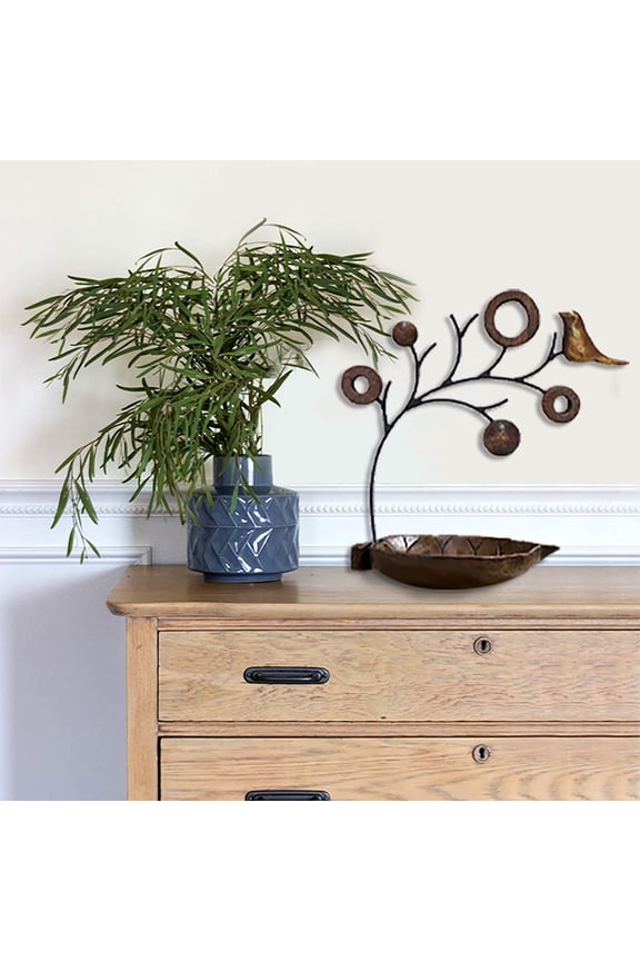 Jewelry Organizer Tree Stand – Necklace Holder with Ring Dish Tray – Jewelry Organizer for Women, Mother-in-Law, or Valentine’s and Mother’s Day Gift Ideas