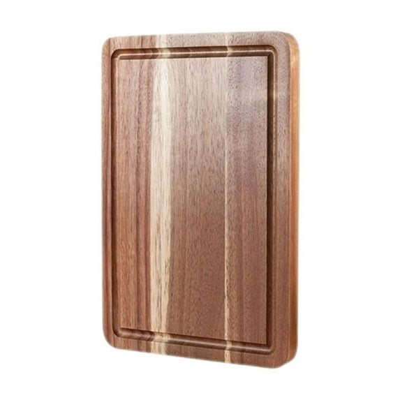 Solid Wood Kitchen Cutting Board with Handle, Durable Chopping Board