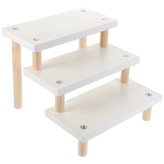 STRANDCHIC Display Stand White Wood 1Pack 11.8X9.4X7.8In