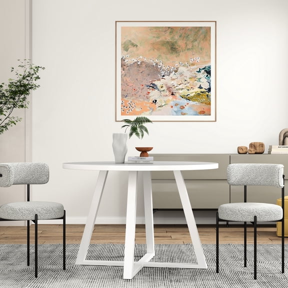 Solid Wood & MDF - Bright Design - Family Gatherings - Scratch-Resistant Floor Protectors
