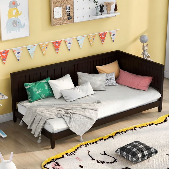 Solid Wood+MDF Daybed | Switchable Bed-Sofa Function | Provide Extra Support and Comfort