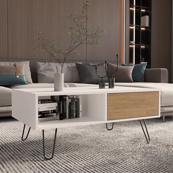 Solid Wood + MDF - Store Small Items and Display Books - Any Living Room - Combine Functionality