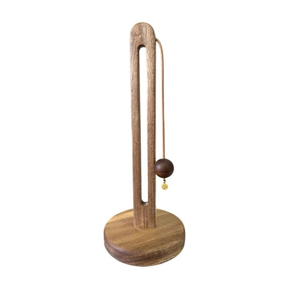 Solid Wood Paper Towel Rack - Vertical Kitchen Storage Organizer for Paper Rolls, Lazy Rags, Plastic Wrap & Fresh-Keeping Bags, 13x31cm Punch Installation Wall Mount