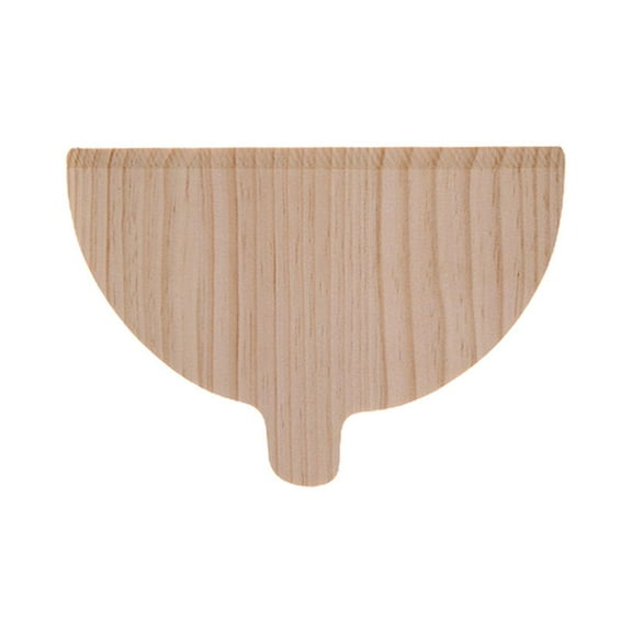 Solid Wood Pizza Peel Half-Round Wooden Pizza Paddle Board, Oven-Safe Baking Tool for Pasta, Bread & Fruit, Semi-Circular Design