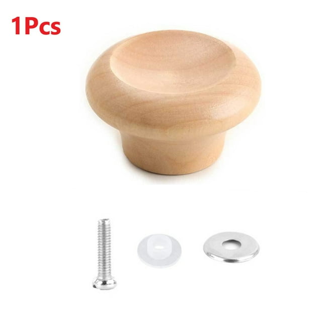 Solid Wood Pot Lid Knob Replacement Pan Cover Handle Kitchen Cookware