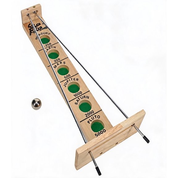 Solid Wood Rolling Ball Game for Family Fun and Skill Building