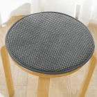 Solid Wood Round Stool Chair Cushion Four Seasons Thickening Sponge Seat Cushion Comfortable Round Stool For Living Room Bedroom Office Dining Room Extra Seating