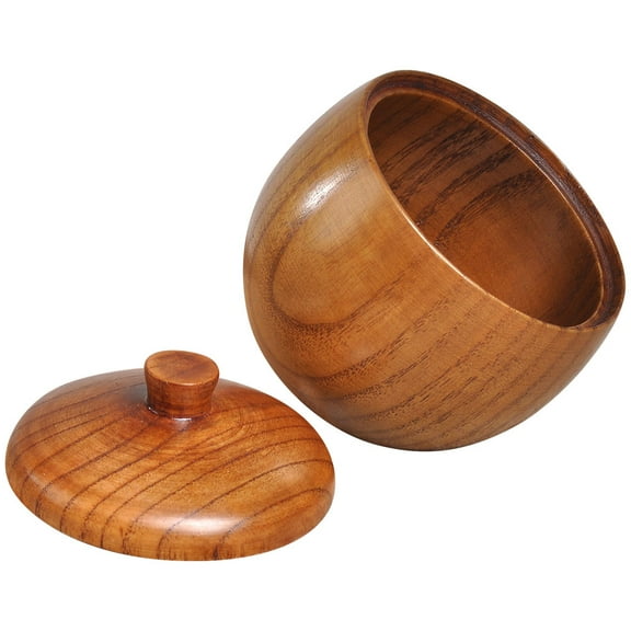 1Pc Condiment Pot Seasoning Jar Kitchen Spice Jar Wood Storage Container